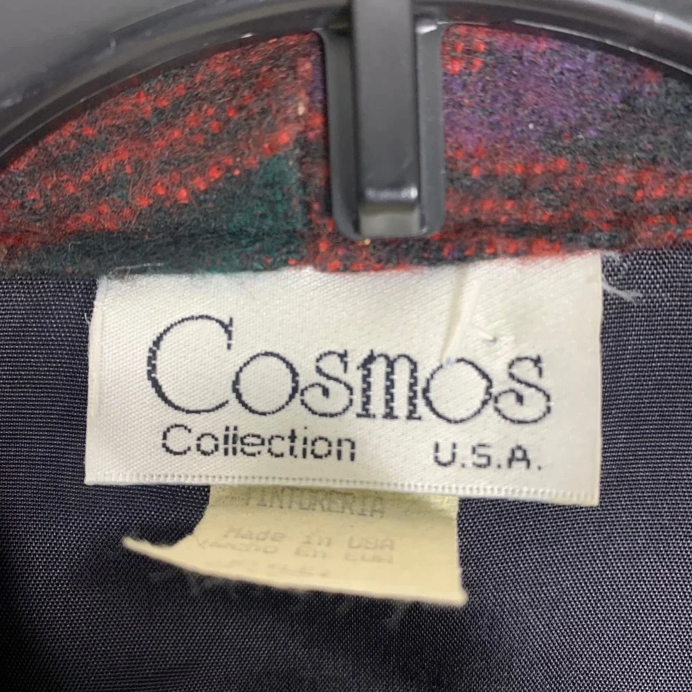 Cosmos Collection USA Vintage Southwestern Geometric Shawl Collar Blazer Women S - Picture 7 of 8